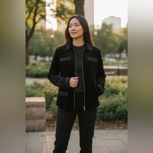 Jones New York Black Utility Jacket